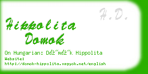 hippolita domok business card